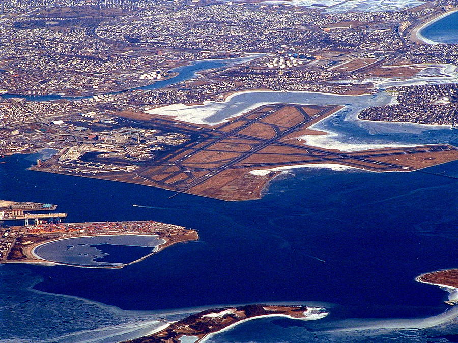 Logan Airport Photograph by T Guy Spencer