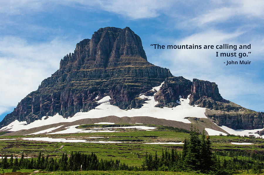 Logan Pass - John Muir 1 Digital Art by Gary Rieks - Fine Art America