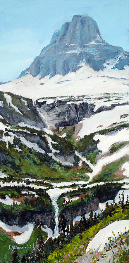 Logan Pass Painting by Mary Giacomini