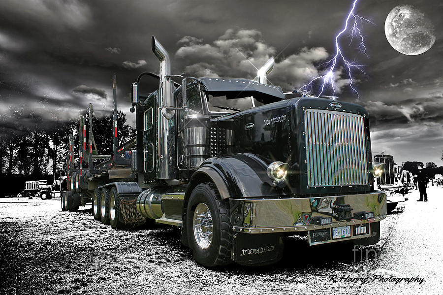 Logger on a Stormy Night Photograph by Randy Harris