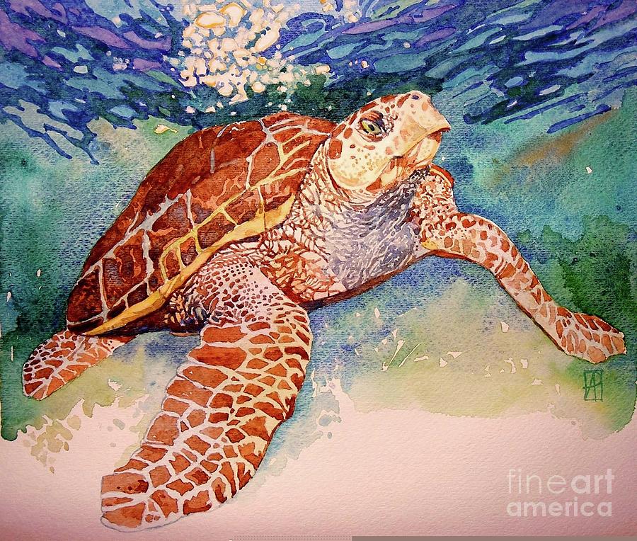 Loggerhead Painting by Alan Phillips | Fine Art America