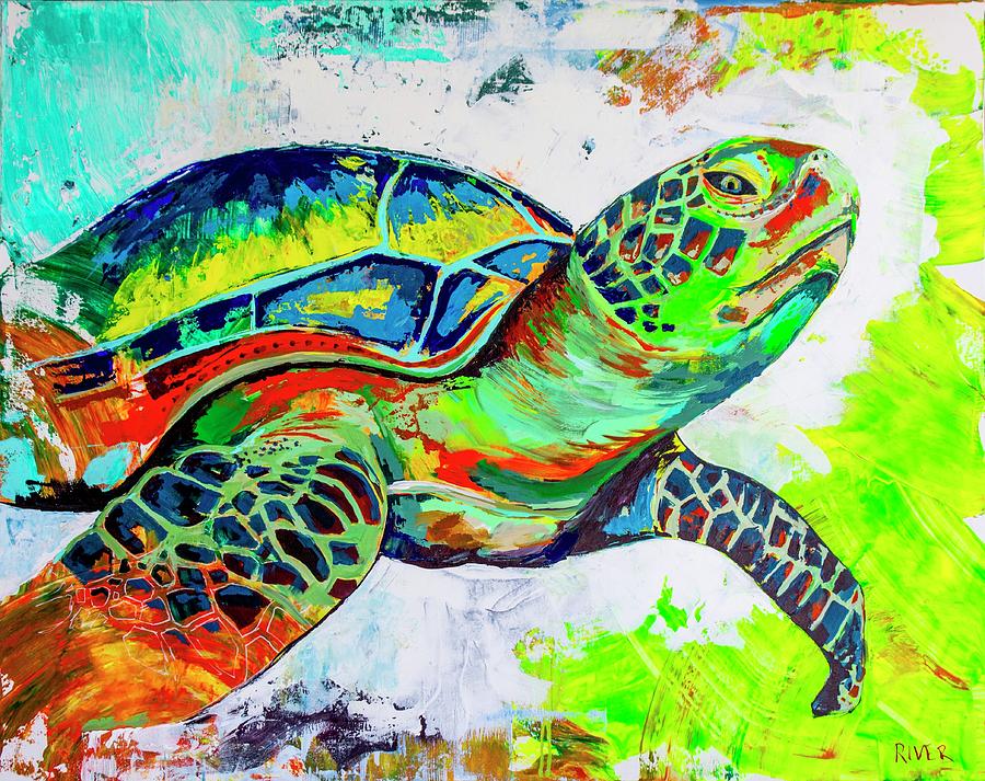 Loggerhead Painting by JD River | Pixels