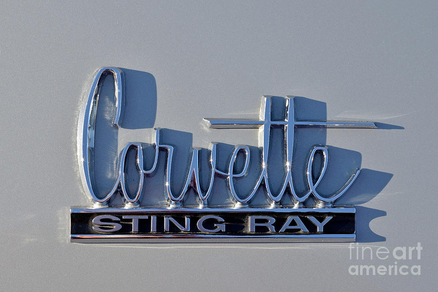 Logo of 1966 Chevrolet Corvette Sting Ray 427 Turbo-Jet Photograph by George Atsametakis