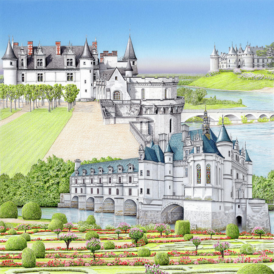 Loire Valley Painting by Albert Puskaric