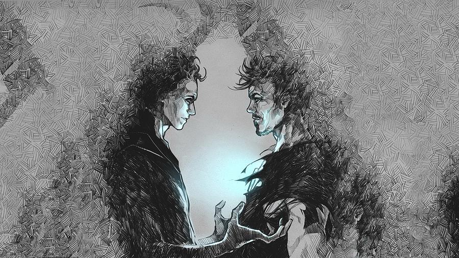 Loki and Tony Stark artwork-512 by Jovemini ART Loki and Tony Stark artwork-512 by Jovemini ART