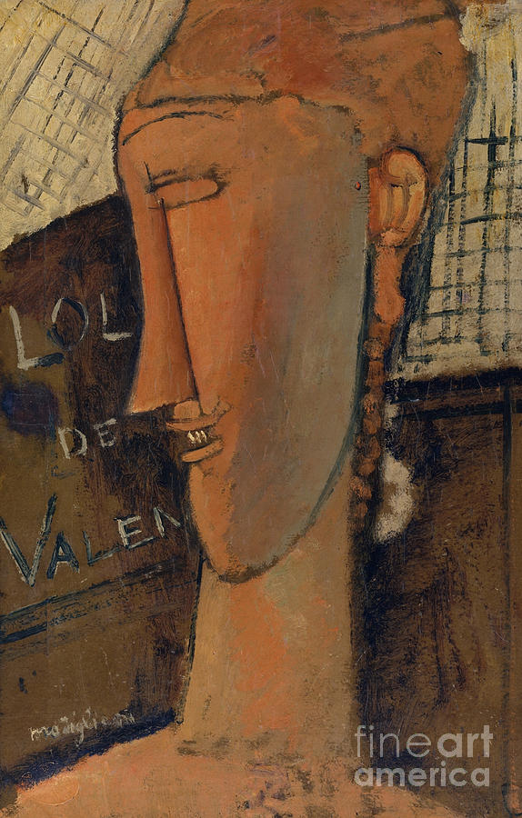 Lola de Valence, 1915 Painting by Amedeo Modigliani