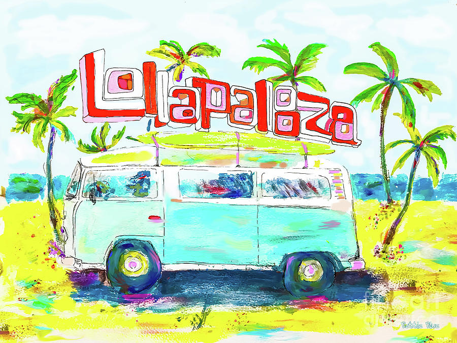 Lollapalooza Painting by Beth Saffer