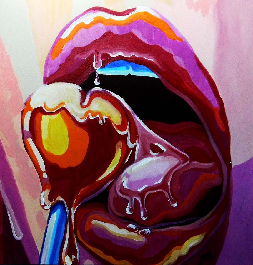 Abstract Painting - Lollipop by Julia J-ART-J