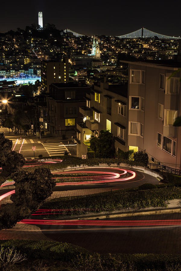 Lombard Street Streaking Color  Photograph by John McGraw
