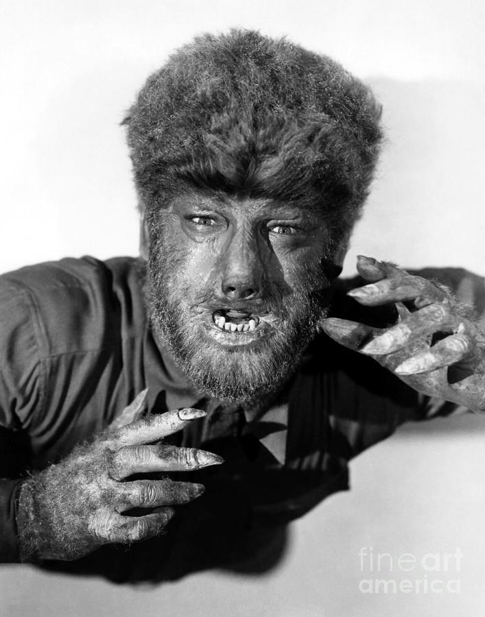 Celebrity Painting - Lon Chaney as the Wolfman by Pd