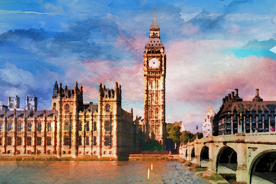 London, Big Ben 2 Digital Art by Tanya Gordeeva - Fine Art America