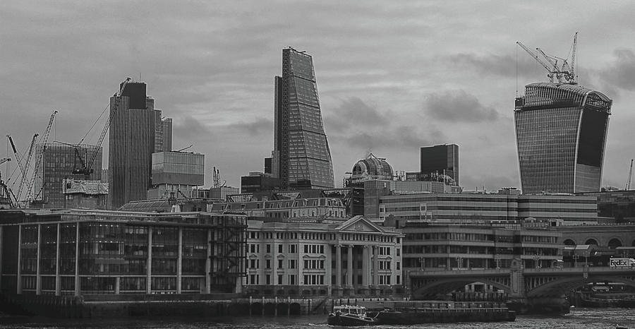 London Photograph - London Black and White by Martin Newman