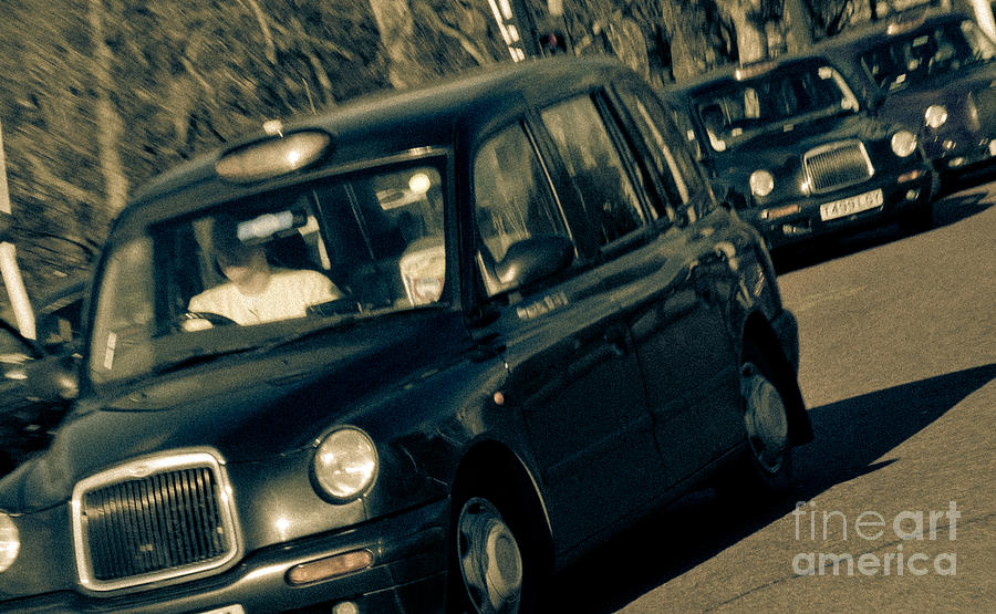 London Black Taxi Cabs Photograph