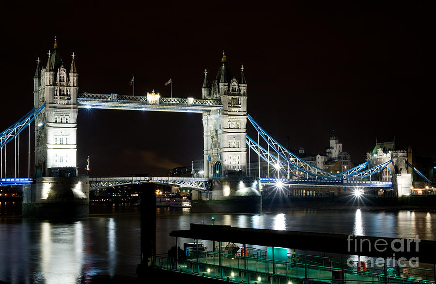 London Photograph - London Bridge by Angel  P