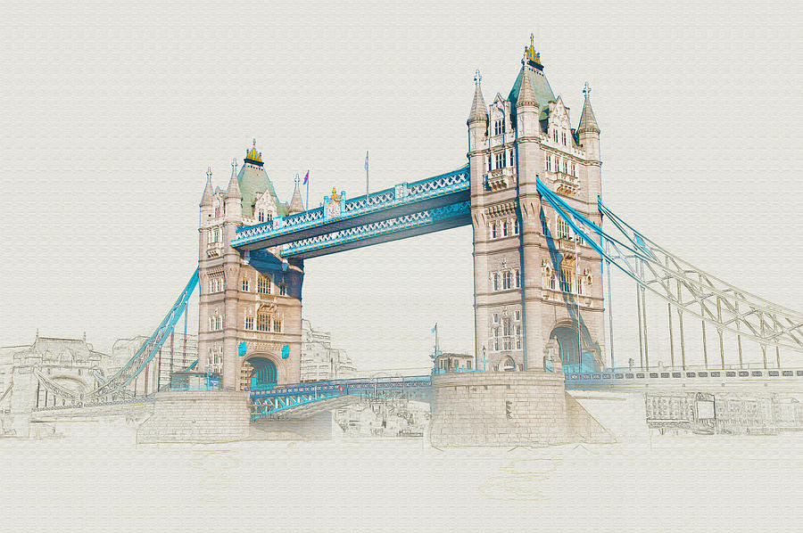 London Bridge Digital Art by Don Kuing