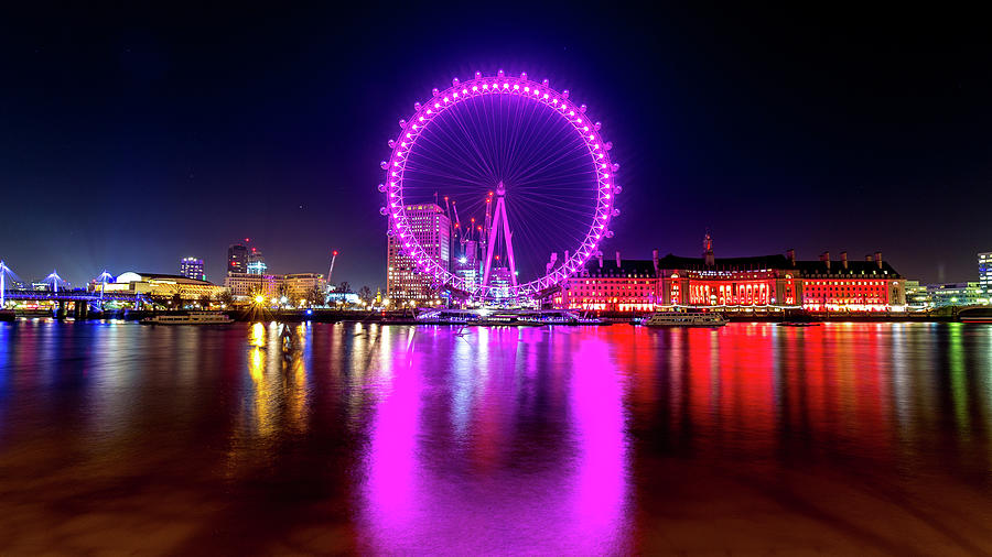 London Eye with Love Photograph by Andrew Lalchan