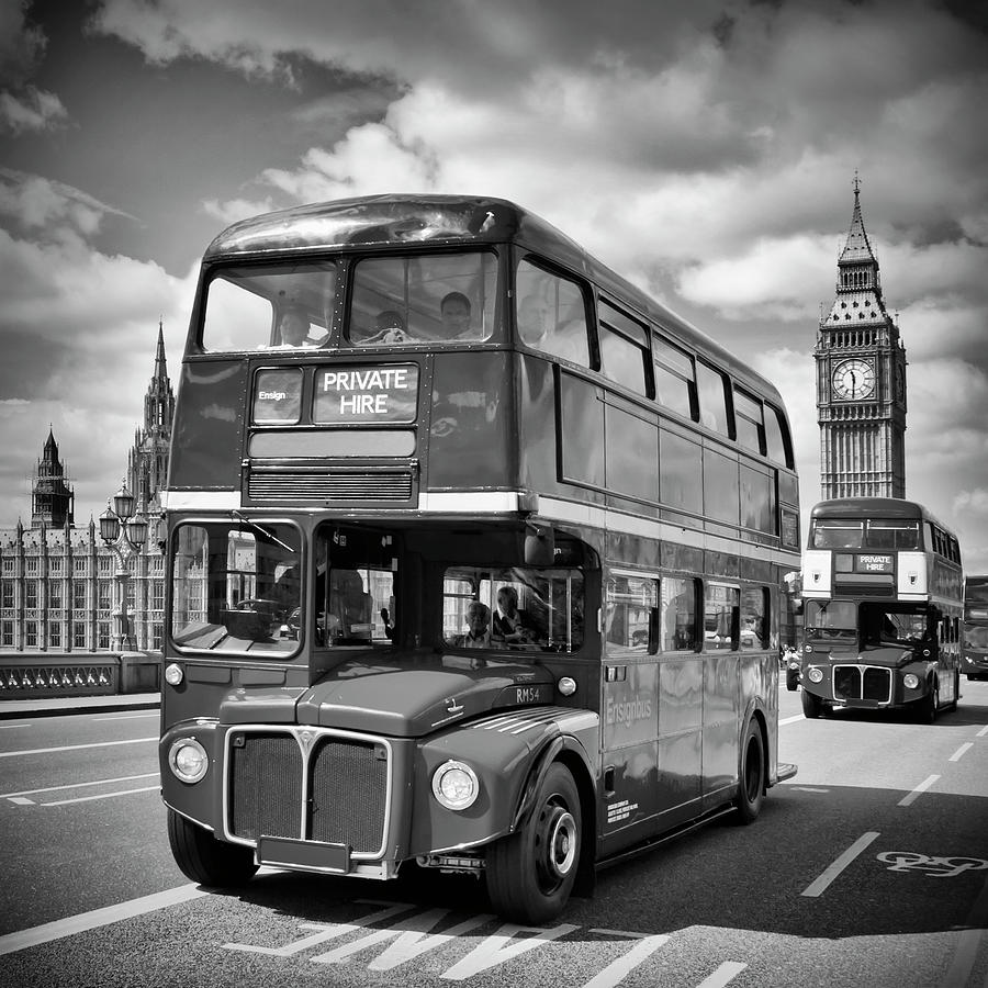 LONDON Classical Streetscene Photograph by Melanie Viola