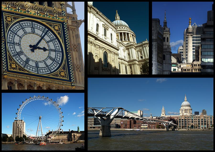 London Collage Photograph by Chris Day