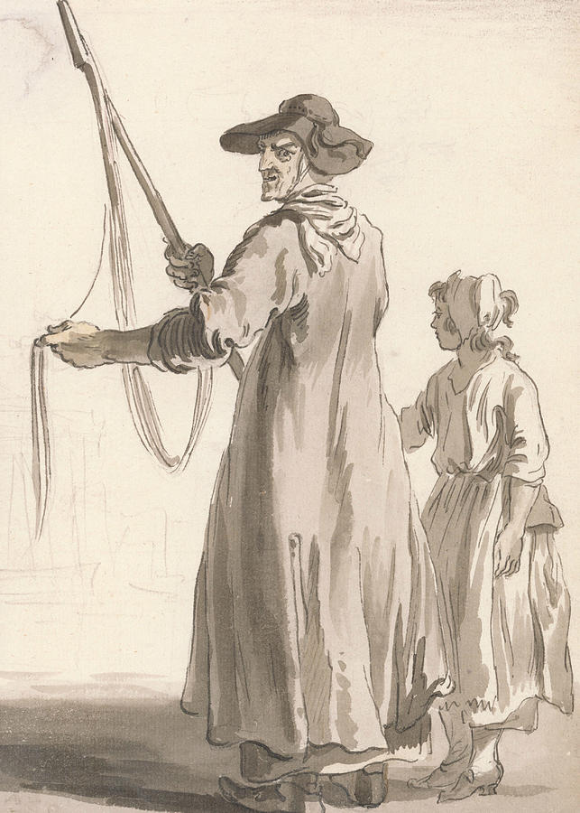 London Cries - A Lace Seller Drawing by Paul Sandby