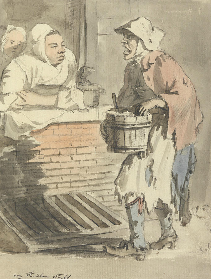 London Cries - Any Kitchen Stuff Painting by Paul Sandby