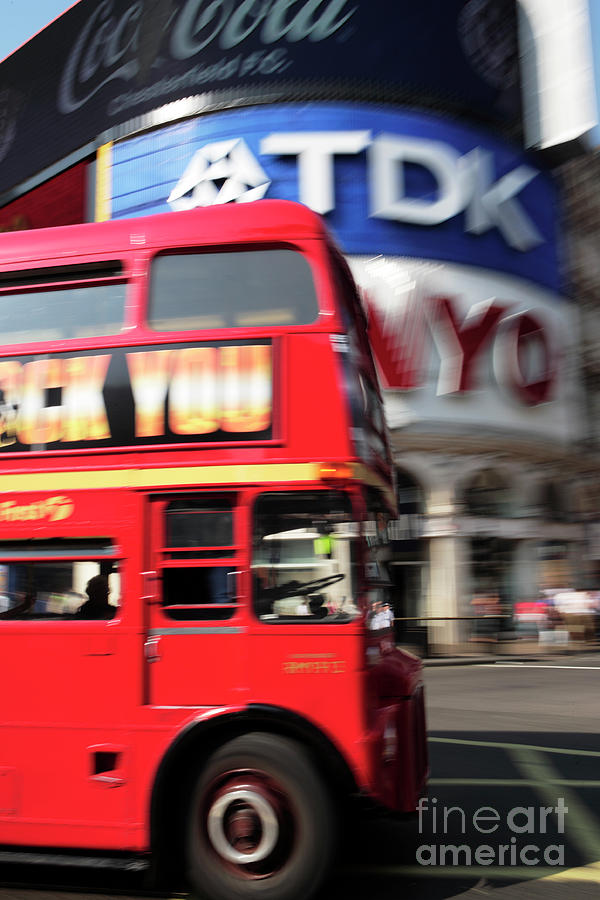London Double-Decker Bus Photograph by Neil Overy