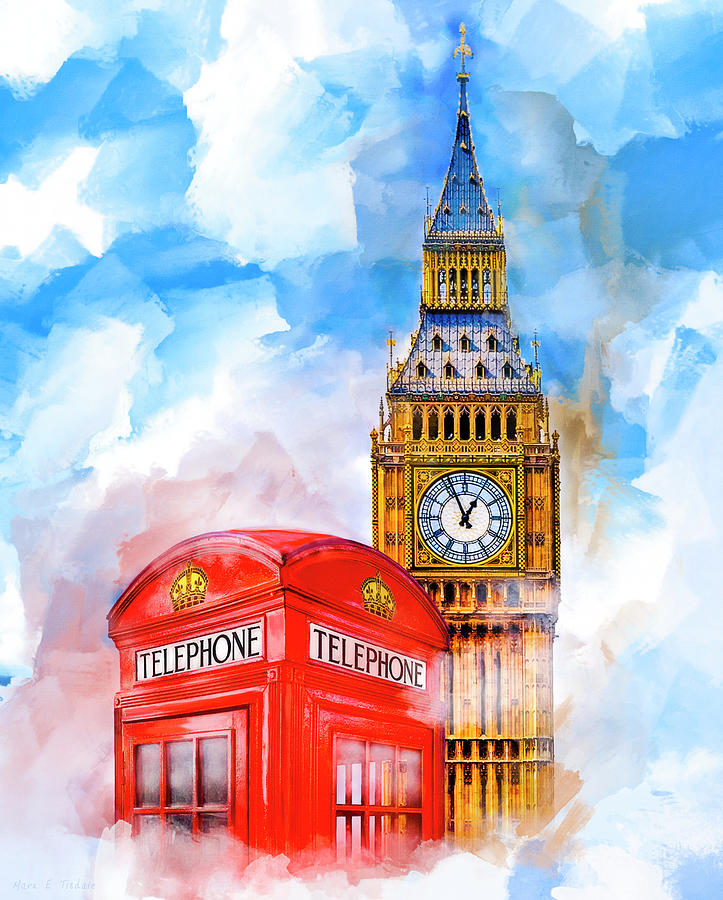 London Dreaming Mixed Media by Mark E Tisdale
