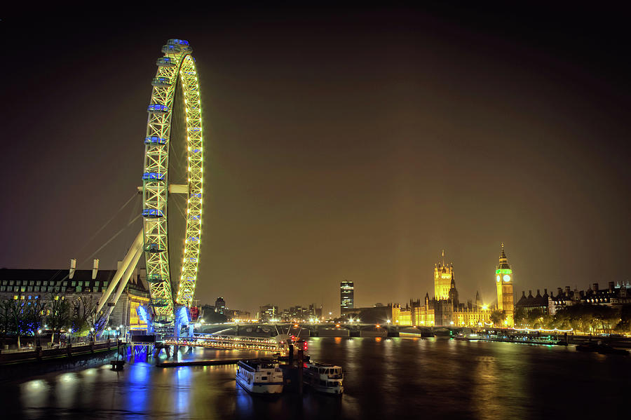 London England City Nights Photograph by R Scott Duncan