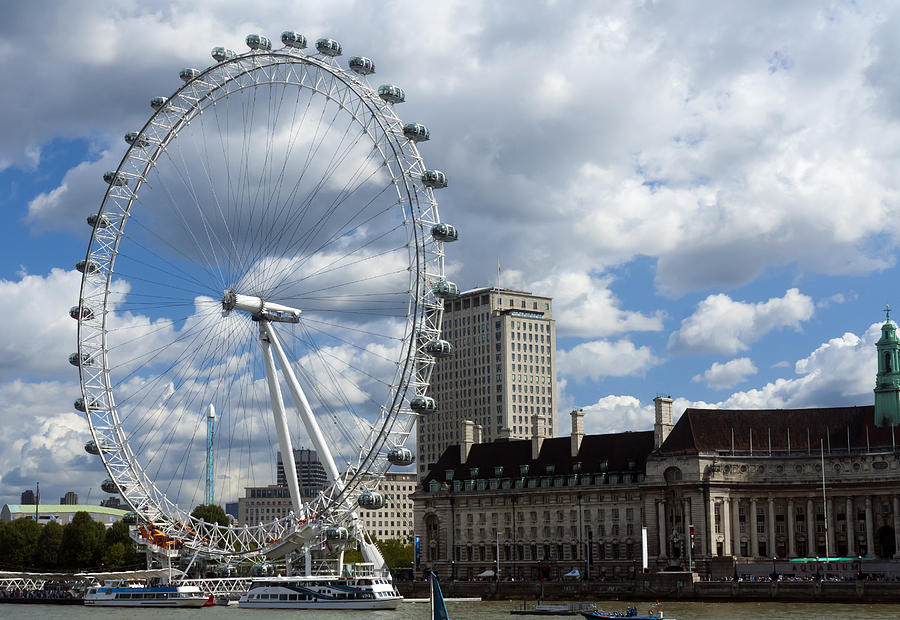 London Eye at the River Photograph by Travis Rogers