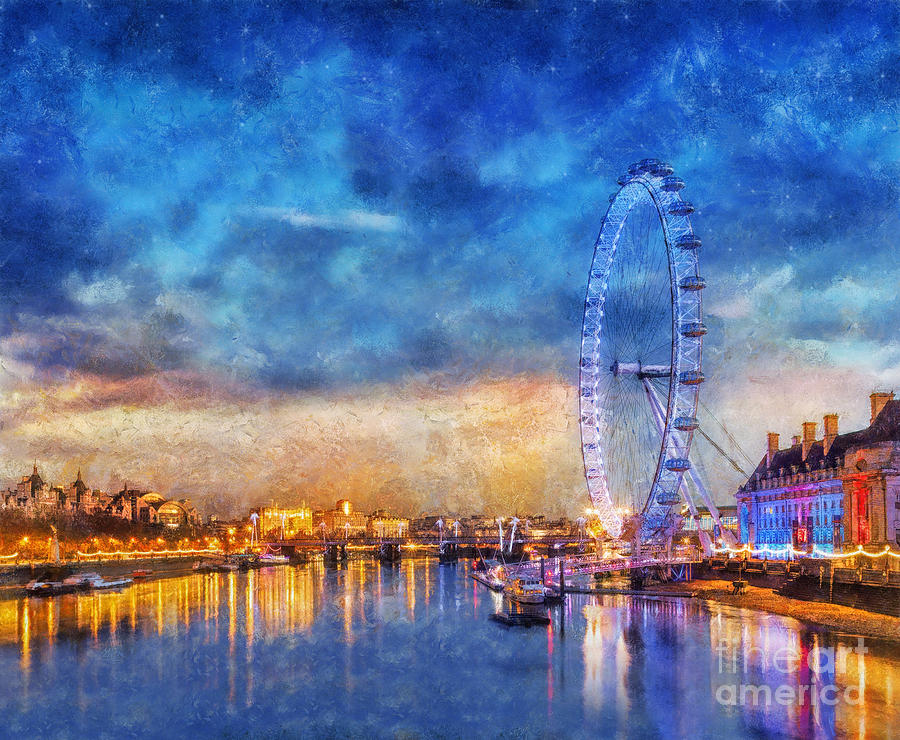 London Eye Photograph by Ian Mitchell
