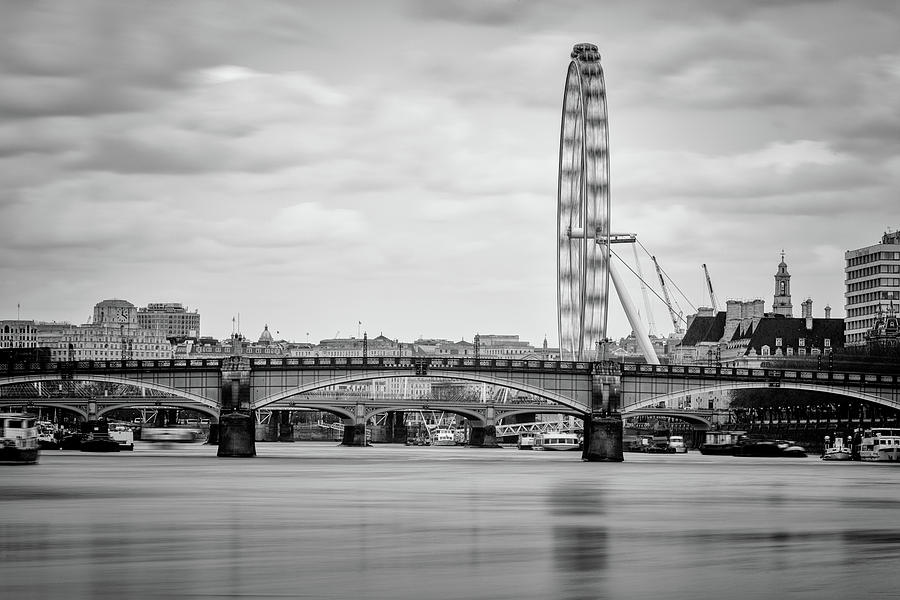 London Eye Long Exposure Photograph by Matt Malloy