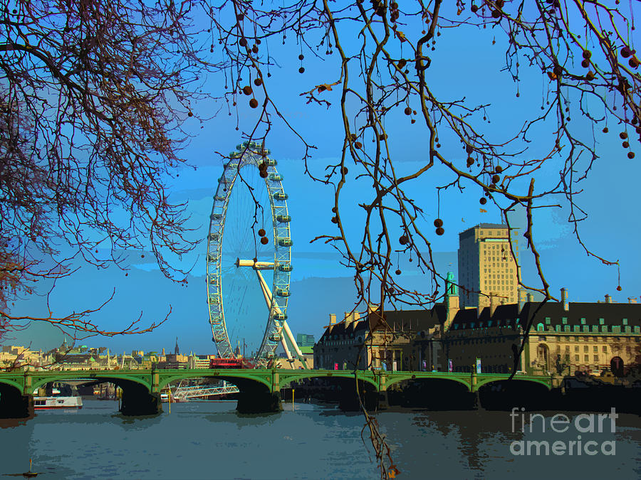 London Photograph - London Eye Perspective II by Al Bourassa