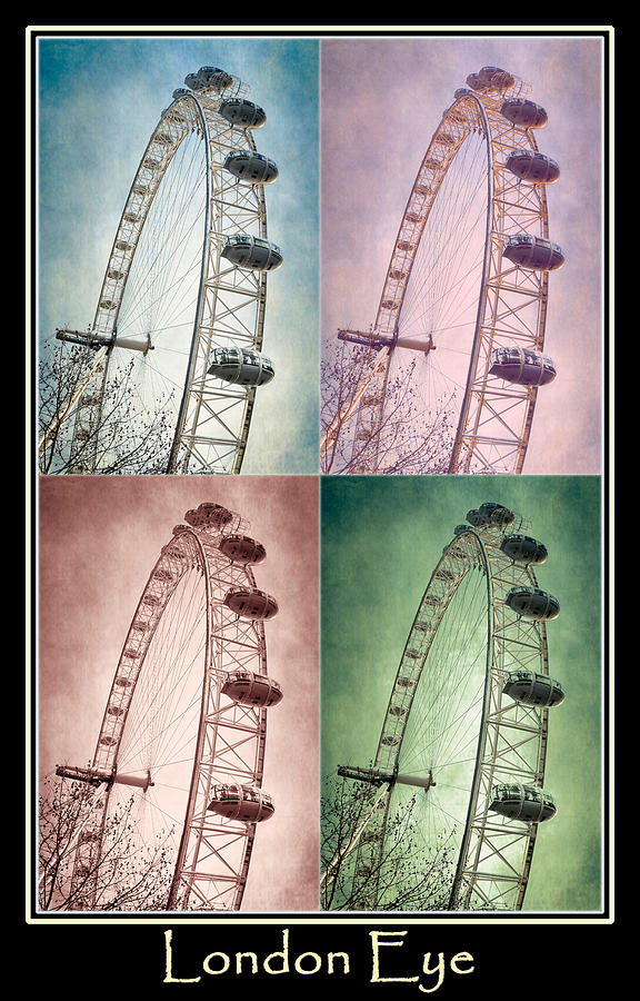 London Eye Poster Photograph by Joan Carroll