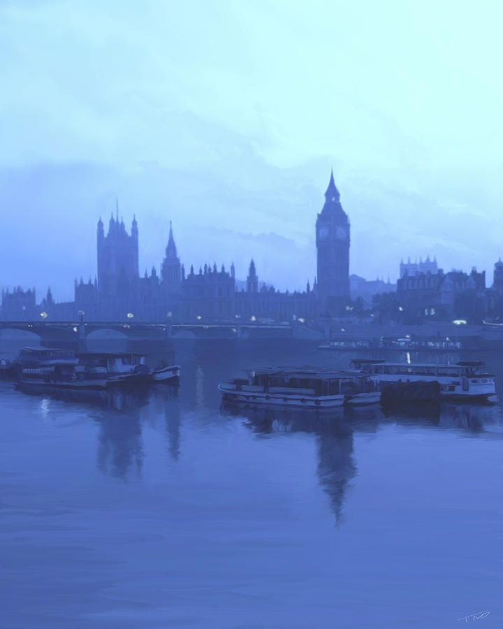 London Fog Digital Art by Paul Tagliamonte