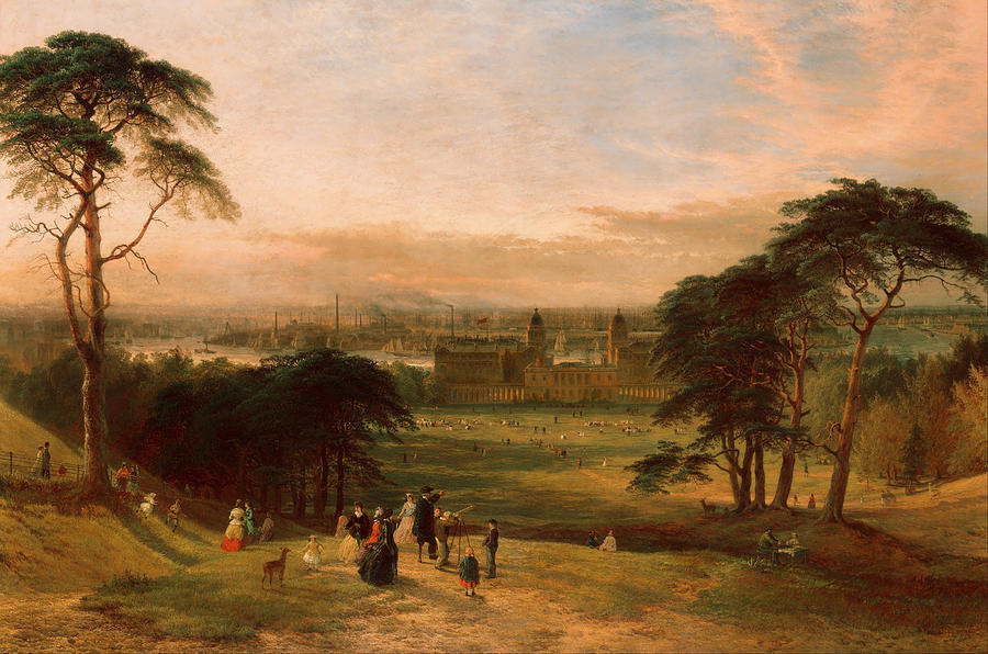 Vintage Painting - London From Greenwich Hill by Mountain Dreams