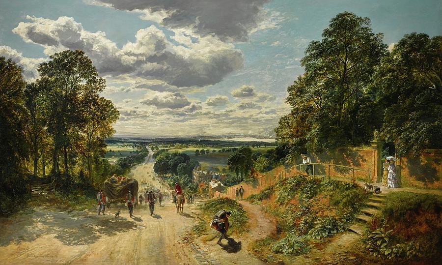 London From Shooters Hill Painting by Samuel Bough