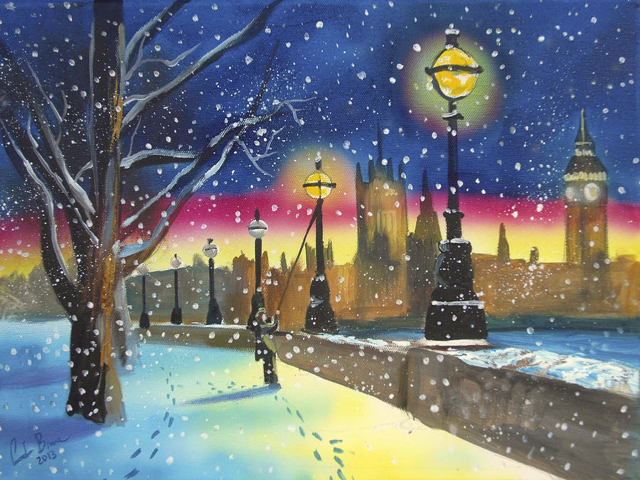 London Lamplighter Painting by Gordon Bruce