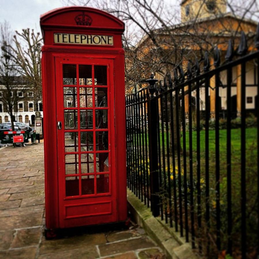 London Photograph - London Life #phonebox #london by Eirlys Evans