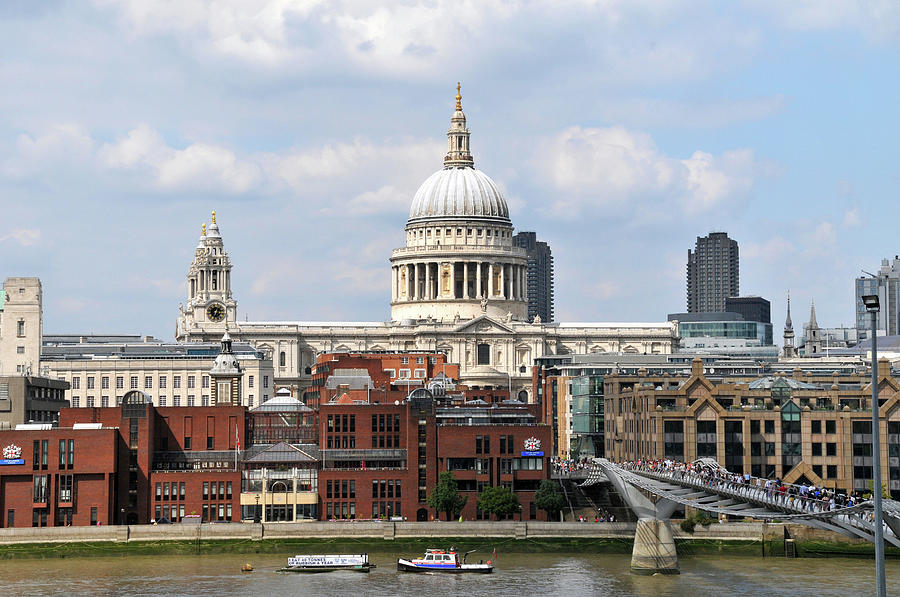 London Millennium Bridge Photograph by Sheila Fitzgerald - Fine Art America