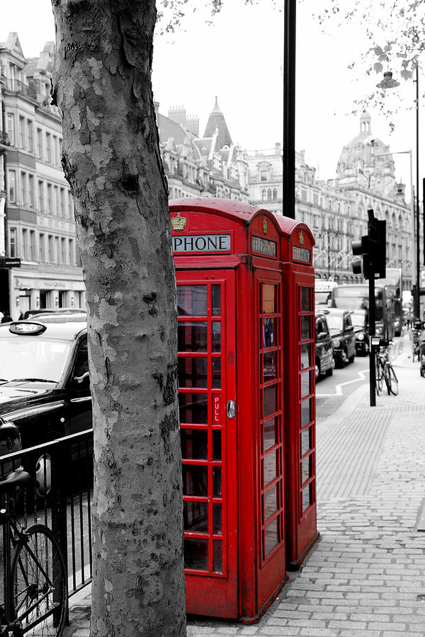 London Phone Booth Photograph - London Phone Booth 3 by Andrew Fare