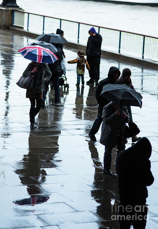 London rain Photograph by Andrew Michael