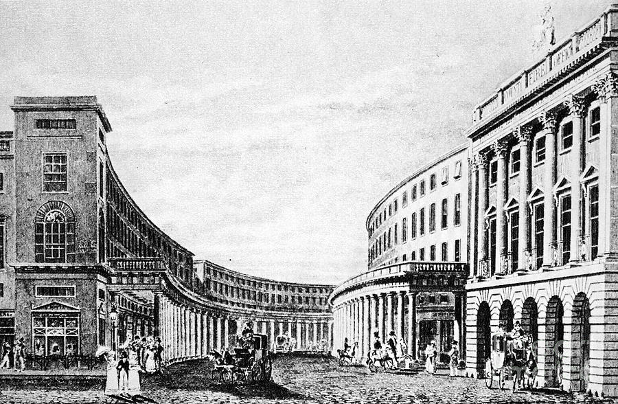 London: Regent Street 1828 Photograph by Granger