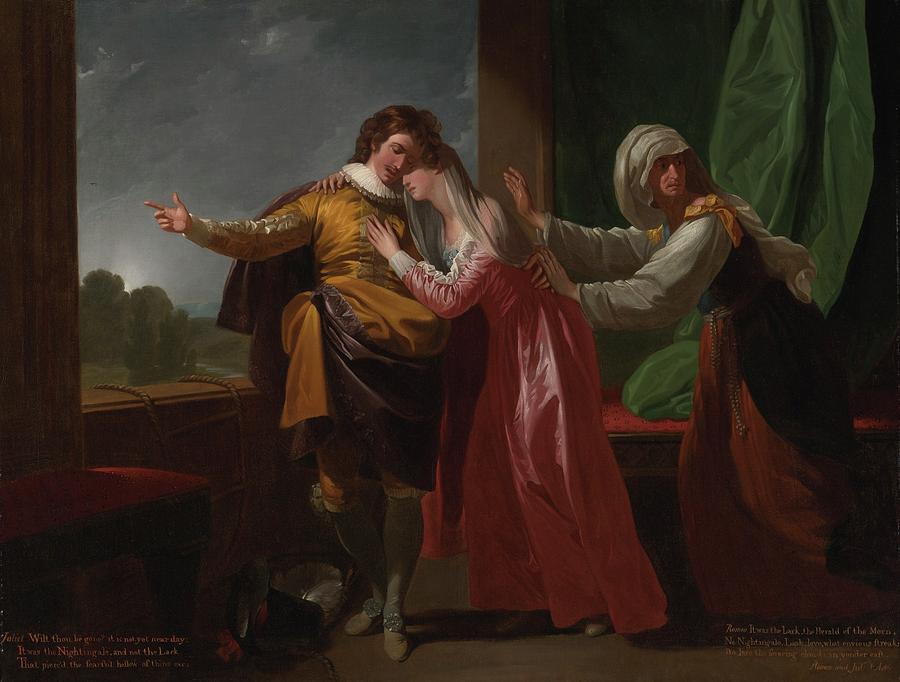 London Romeo And Juliet Painting by Benjamin West