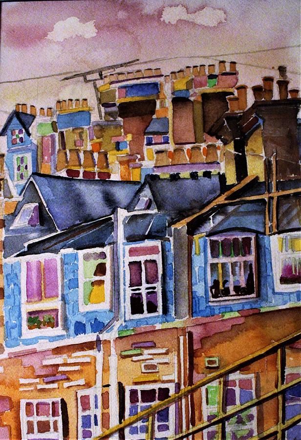 London Painting - London Rooftops by Mindy Newman