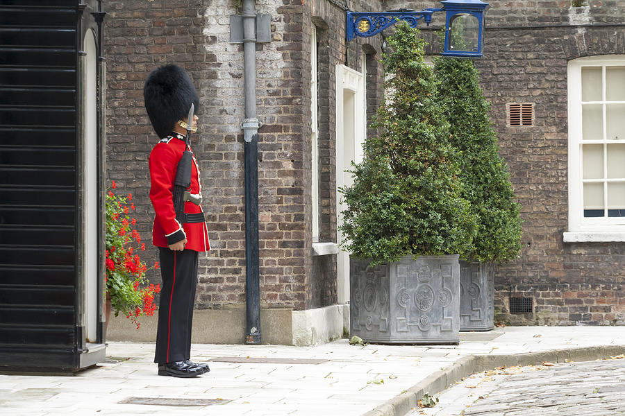Brick Photograph - London Royal Guard by Travis Rogers
