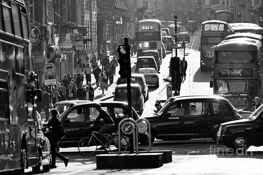 London Rush Hour Photograph by David Bleeker