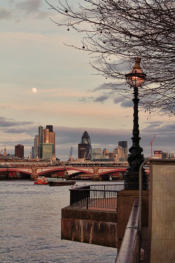 London skyline from the South Bank Photograph by Jasna Buncic