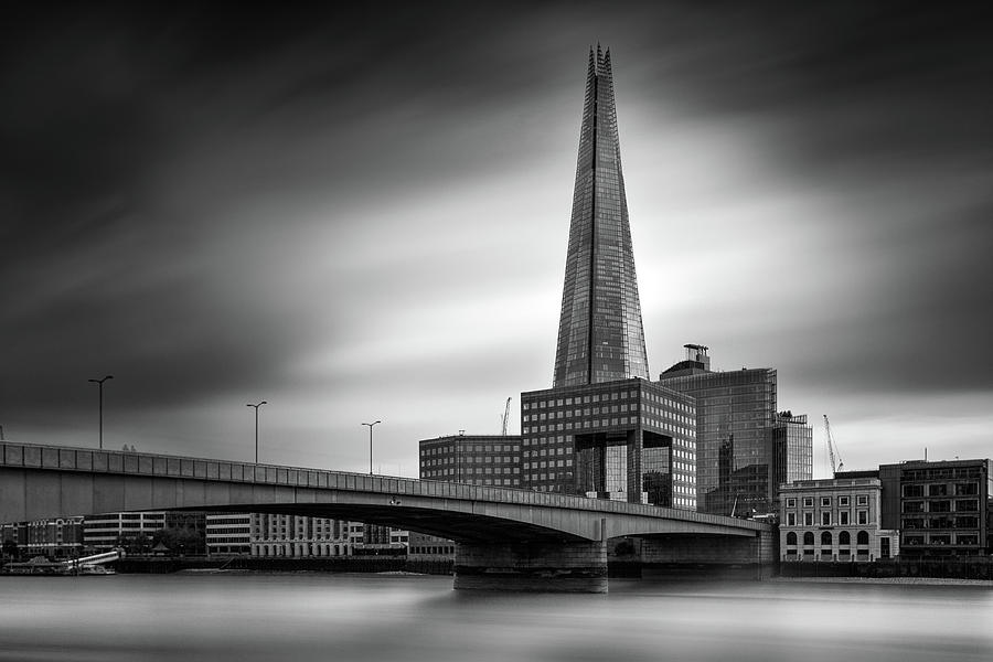  London skyline in Monochrome Photograph by Ian Hufton