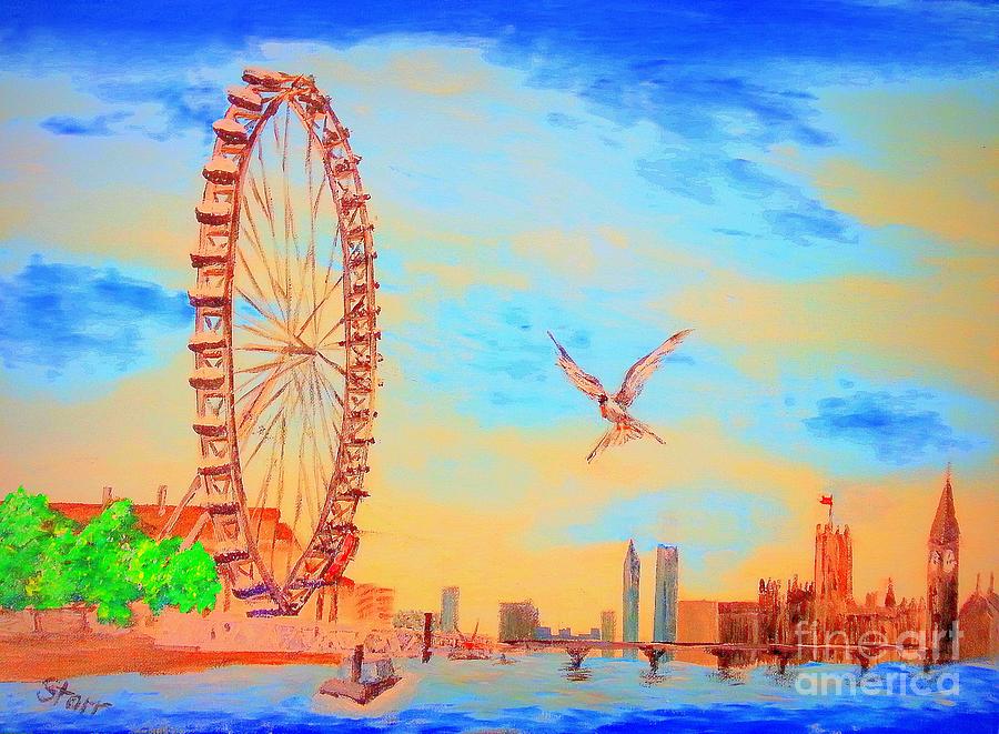 London Painting - London Skyline by Irving Starr
