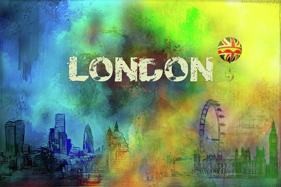 London - Skyline Digital Art by Nicky Jameson
