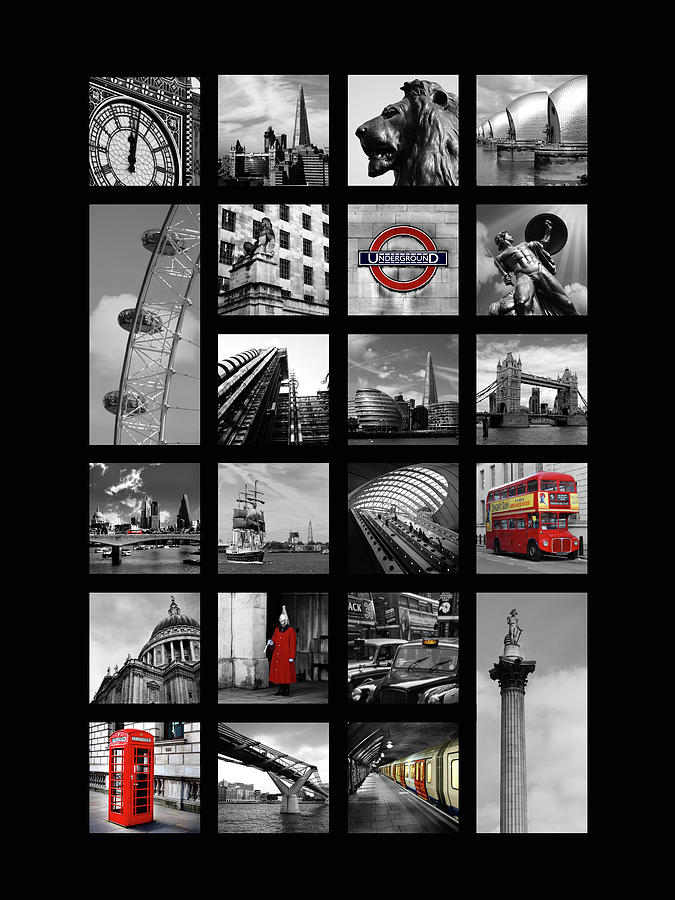 London Photograph - London Squares by Mark Rogan